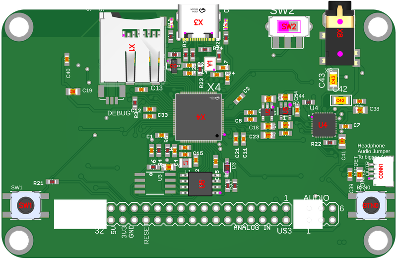 OLED Badge processor board